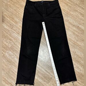 J. Crew Factory Stovepipe Black Jeans 32 Tall